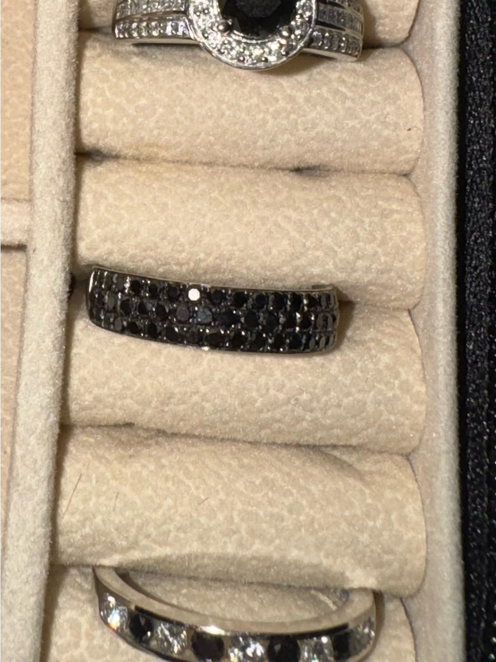 Effy Black Pavé Diamond Women's Band Ring